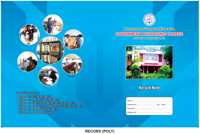 Polytechnic Record Note - Cover 3